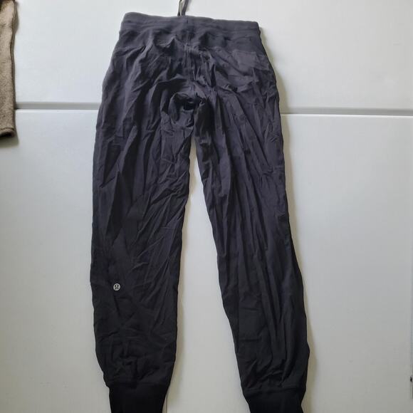 Lululemon Pants Womens 6 Black Dance Studio Jogger High Rise Ribbed Pockets - Picture 2 of 9